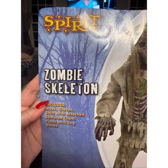 Spirit Halloween Zombie Skeleton Costume Boys sz 4-6 EUC - Picture 3 of 4
